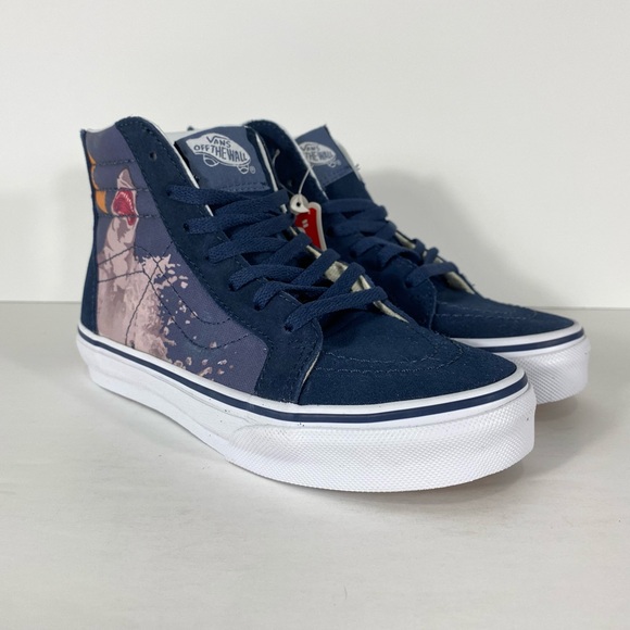 Vans Sk8-Hi Zip Shark Attack Dress Blue Sneakers